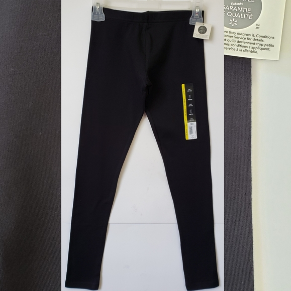 George Cotton Black Stretchable Leggings for Girls - Picture 3 of 6